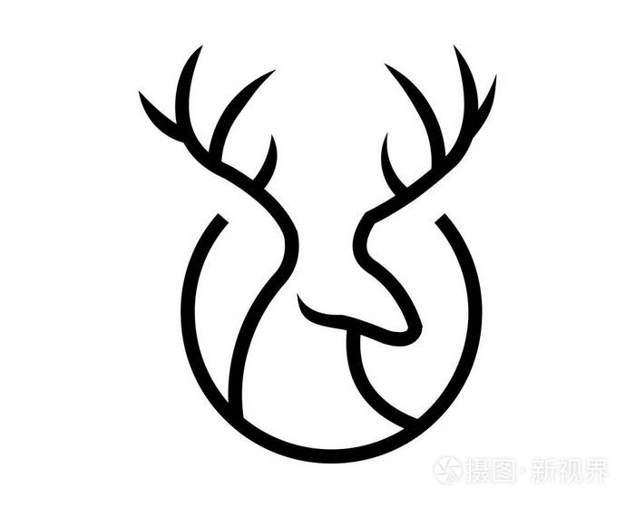 头鹿画像线, 载体