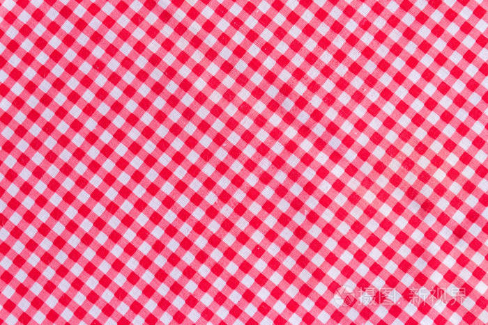 经典粉红色格子面料背景