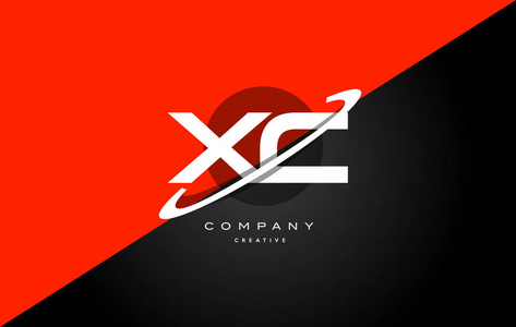 xc x 红黑技术字母表公司信标志图标照片
