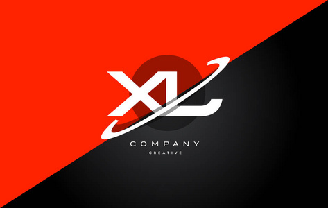 xl x l 红黑技术字母表公司信标志图标