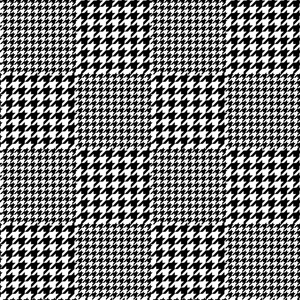 黑白格衣服矢量千鸟格无缝黑白相间的花纹照片