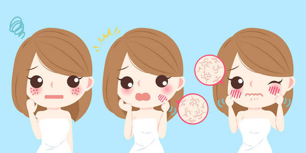 皮肤粗糙干燥图片