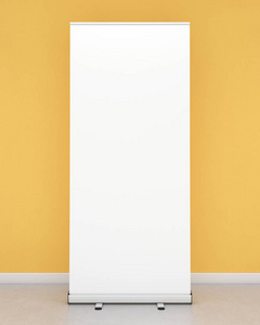 空白的易拉宝模板照片