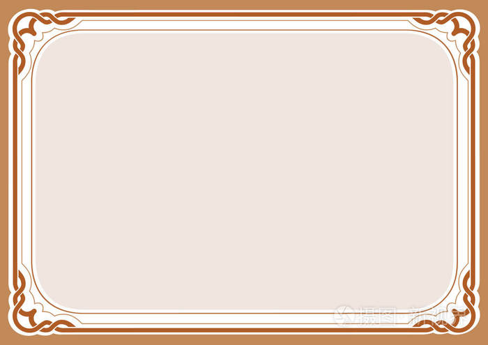 棕色背景和框架