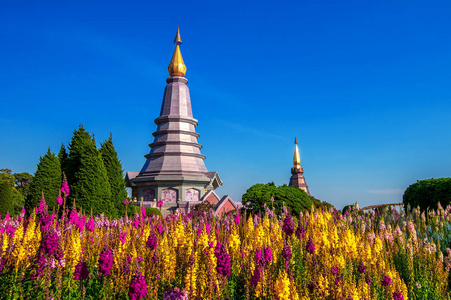 在泰国清迈茵他侬国家公园地标塔