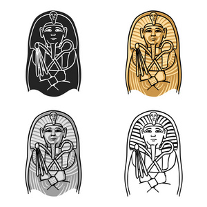 棺材中木乃伊图片