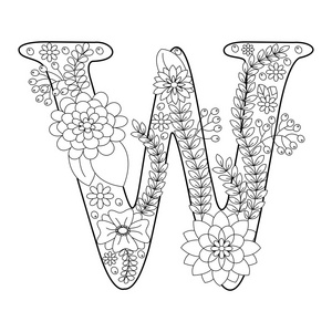 w字母设计纹身图片