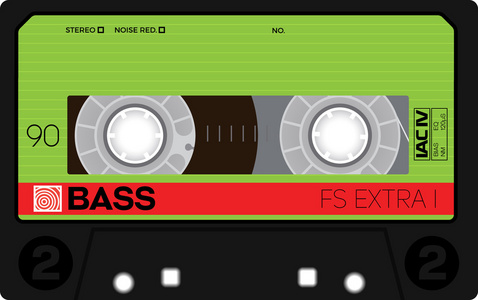老式的音频盒式磁带