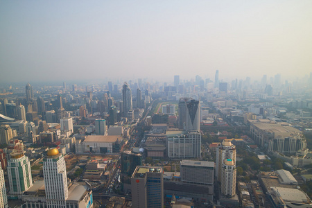 曼谷城市鸟瞰图