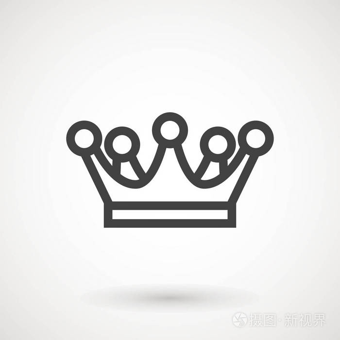 皇冠符号为您的网站设计, 徽标, 应用程序, ui.矢量插图, eps10