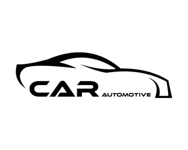 汽车符号标志模板, 程式化矢量剪影照片