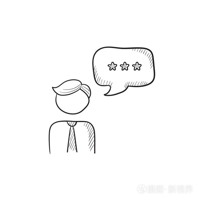 客户服务素描图标插画-正版商用图片0r9vw9-摄图新视界