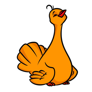 鸟图片卡通鸟松鸡卡通插图照片