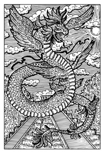 羽蛇神图片-羽蛇神素材-羽蛇神插画-摄图新视界