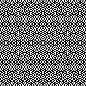 在黑白相间的花纹菱形照片