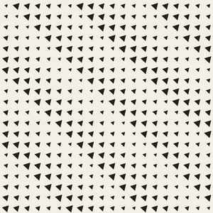 矢量无缝黑色和白色三角形半色调渐变几何图案