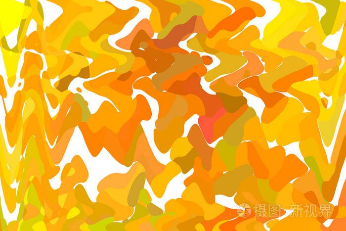 抽象柔和多彩的光滑模糊纹理背景在橙色和黄色颜色的焦点色调