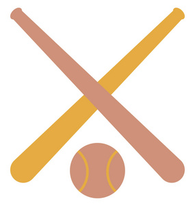 棒球孤立矢量插图图标可编辑