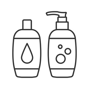 卫生用品.轮廓符号.矢量隔离轮廓图照片