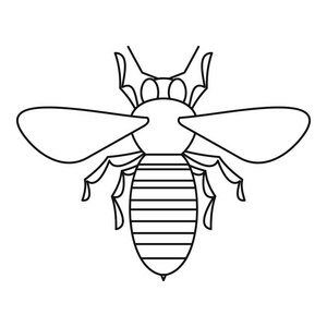 蜜蜂的图标，大纲样式
