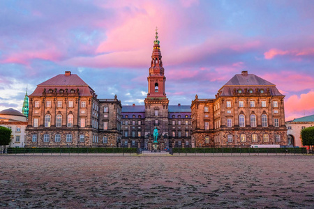 在丹麦的哥本哈根城市的风景照片