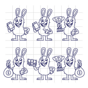 素描兔手机杯持币设置字符