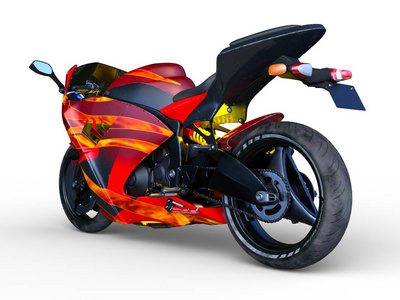 摩托车 Motorbike3d Cg 渲染