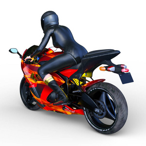 摩托车 Motorbike3d Cg 渲染