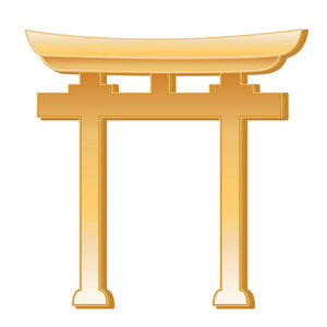 神道的象征，黄金 Torrii 门