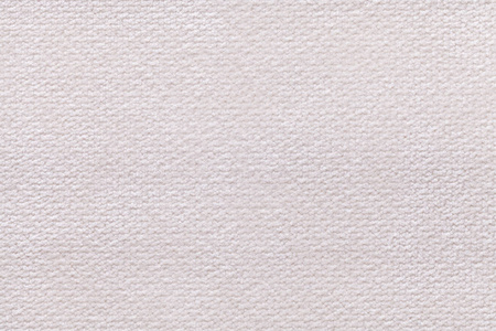 白色的蓬松背景的柔软 蓬松的布。纹理的纺织特写