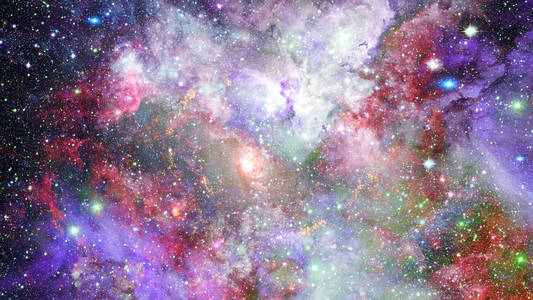 梦境的星系.这幅图像由美国国家航空航天局提供的元素照片