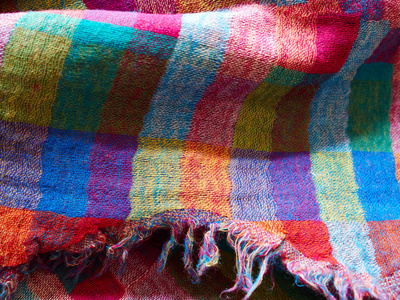 多彩的民族梭织面料材料布