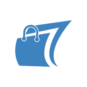 logo 购物袋图标符号矢量照片