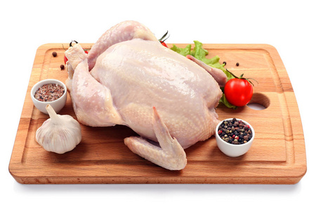 整个生鸡肉照片