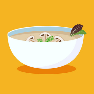 汤配蔬菜沙拉图片