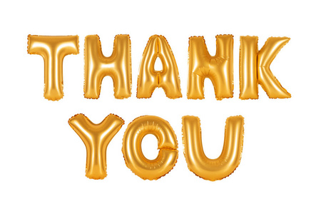 谢谢你在英语字母表从橙色的气球照片