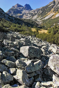 小径对可怕湖和 Malyovitsa 峰，里拉山