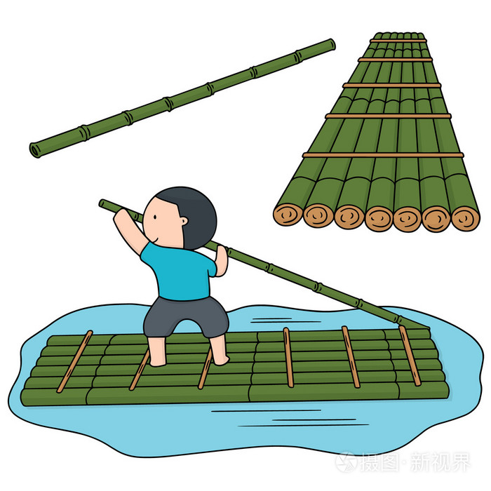 向量集的竹筏
