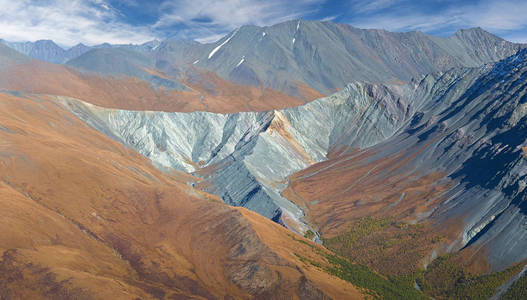 美丽的秋景，阿尔泰山俄罗斯