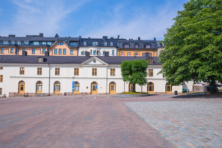 城市 Stocholm, 瑞典。城市风景街道人民和大厦。旅游照片2018