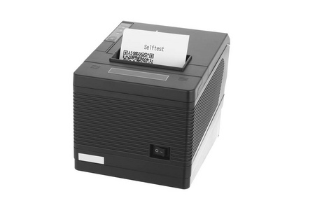 黑色的便携式打印机照片