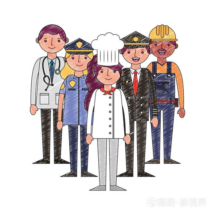 集团职工职业劳动日插画-正版商用图片0rcs54-摄图新视界
