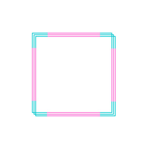 现代矢量框架简约主义照片