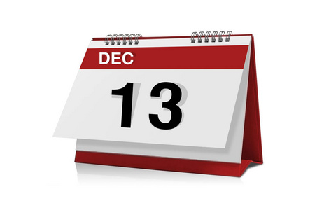 12 月 13 日的桌面日历