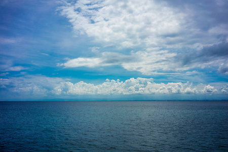 海洋水和天空, 全帧视图