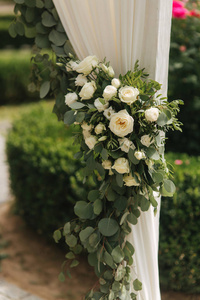 婚礼上的花朵 drcor, 绿色和白色