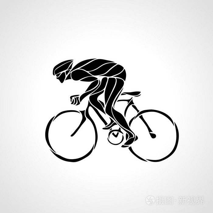 黑色自行车自行车标志