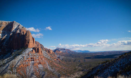 犹他州锡安国家公园的 Kolob 峡谷