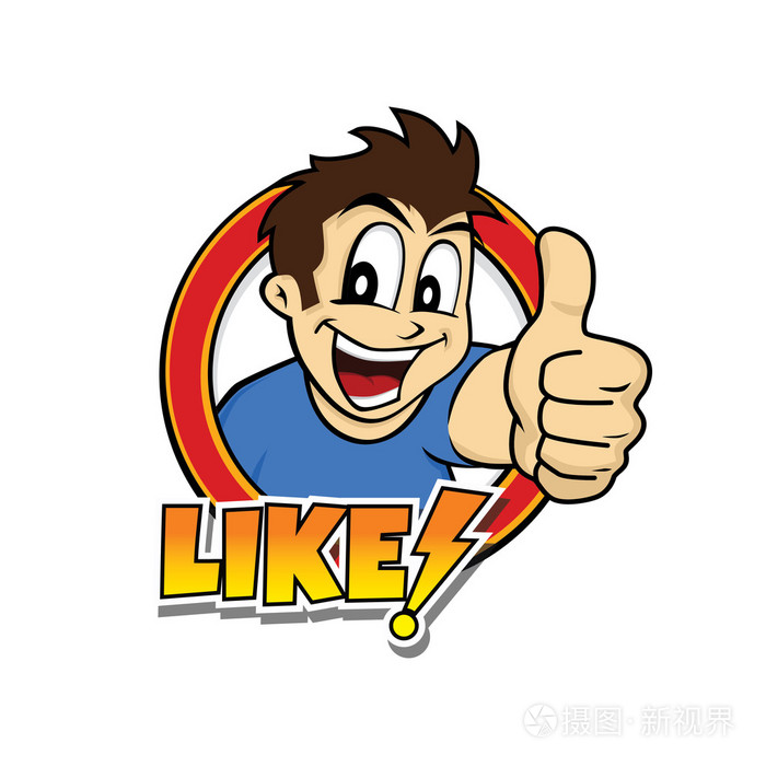 大拇指卡通人物