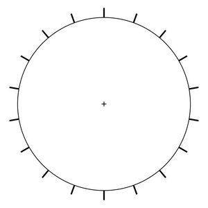 空白的北极熊方格纸量角器饼图矢量